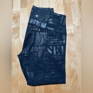 Lululemon Lululemon Wunder Under High-Rise Crop 23" *Full-On Luxtreme Manifesto*